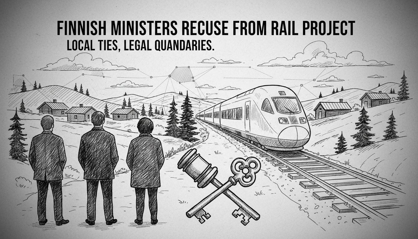 Three Finnish Ministers to Recuse Themselves From Rail Project Decisions