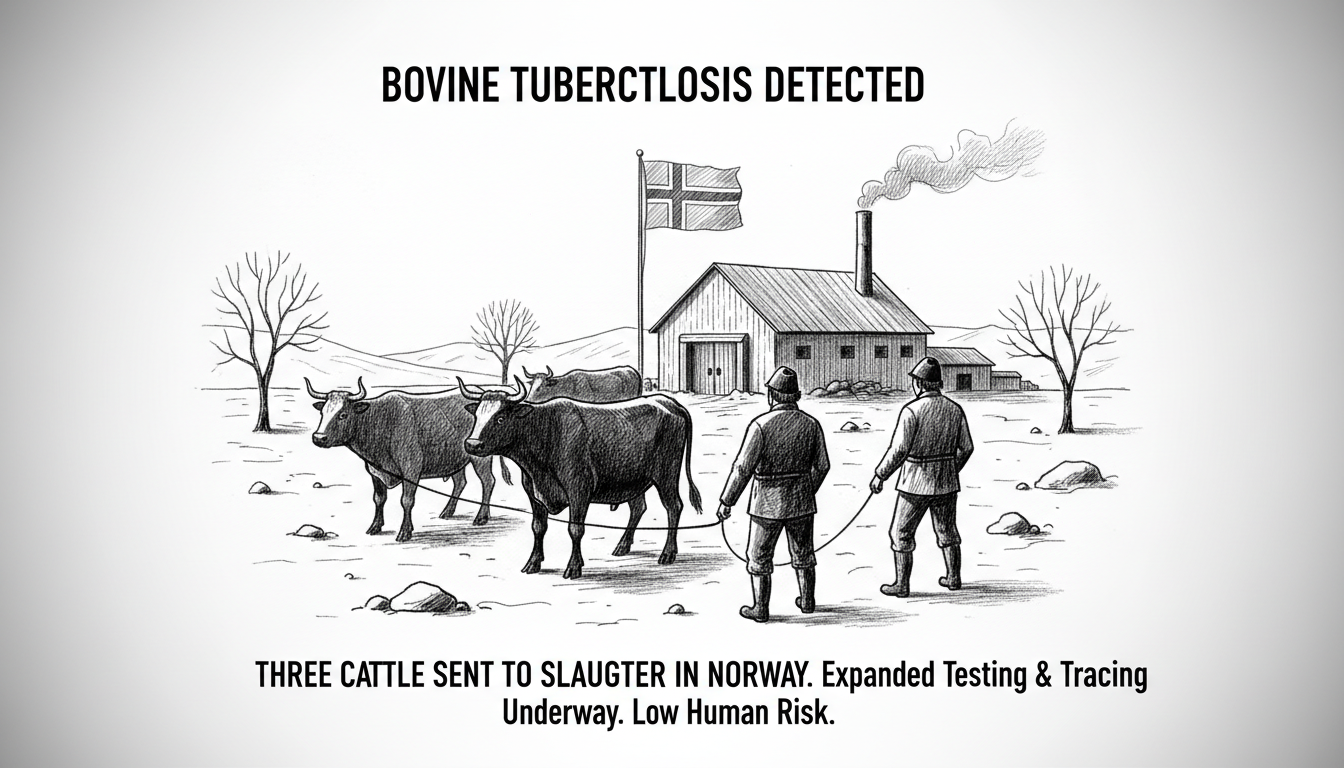 Three Cattle Sent to Slaughter Following Bovine Tuberculosis Detection