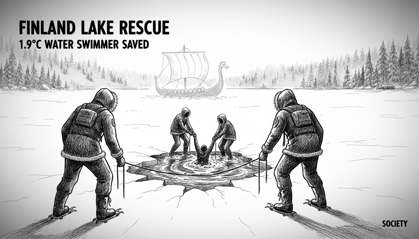 Finland Lake Rescue: 1.9°C Water Swimmer Saved