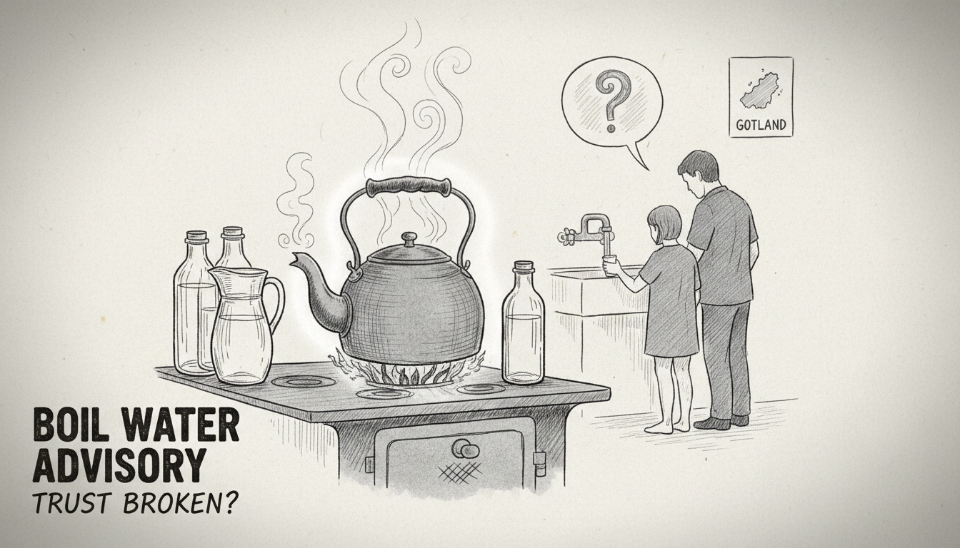 Gotland Residents Advised to Boil Drinking Water After Tests