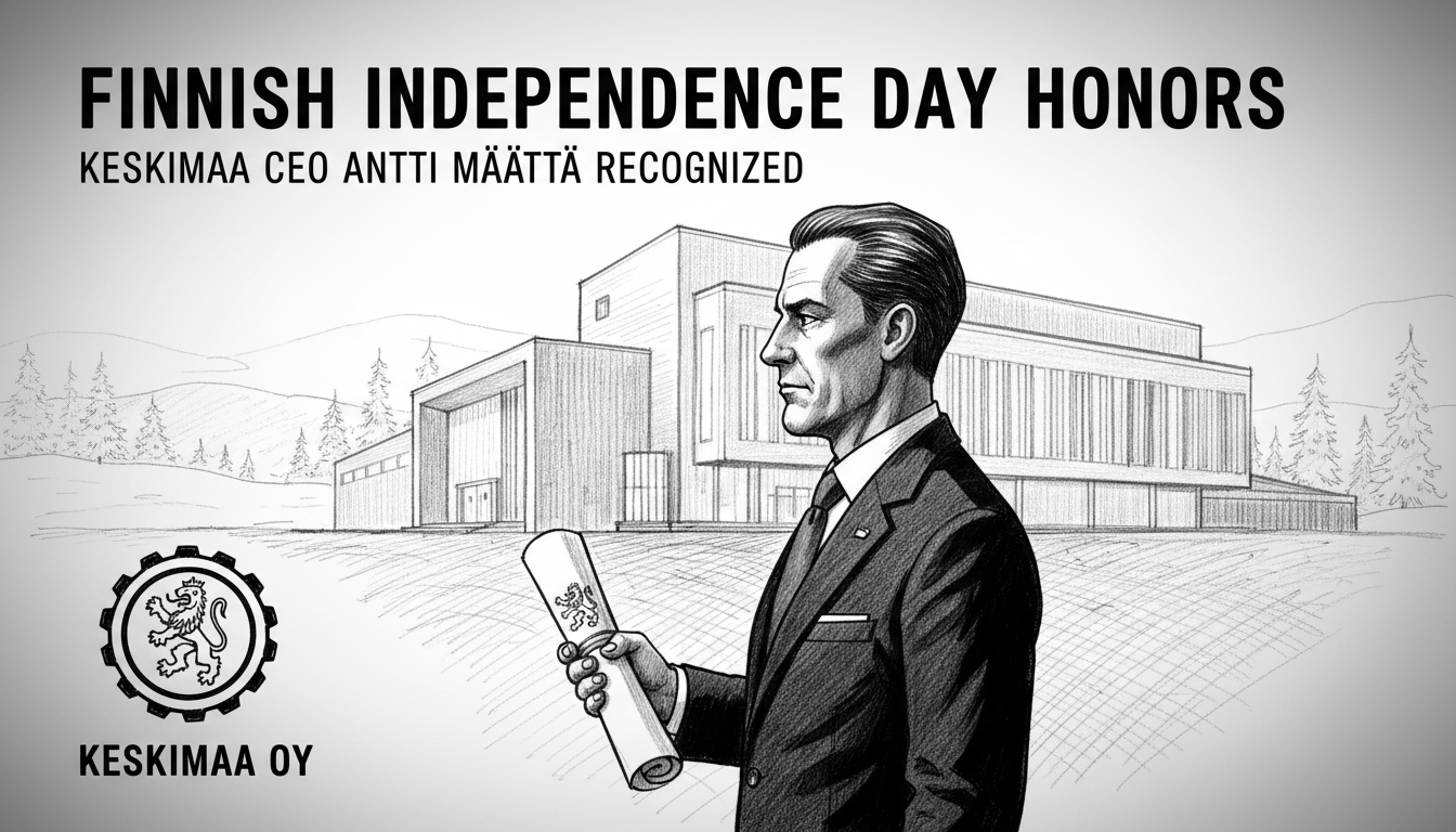 Finnish Independence Day Honors Awarded to Keskimaa CEO Antti Määttä