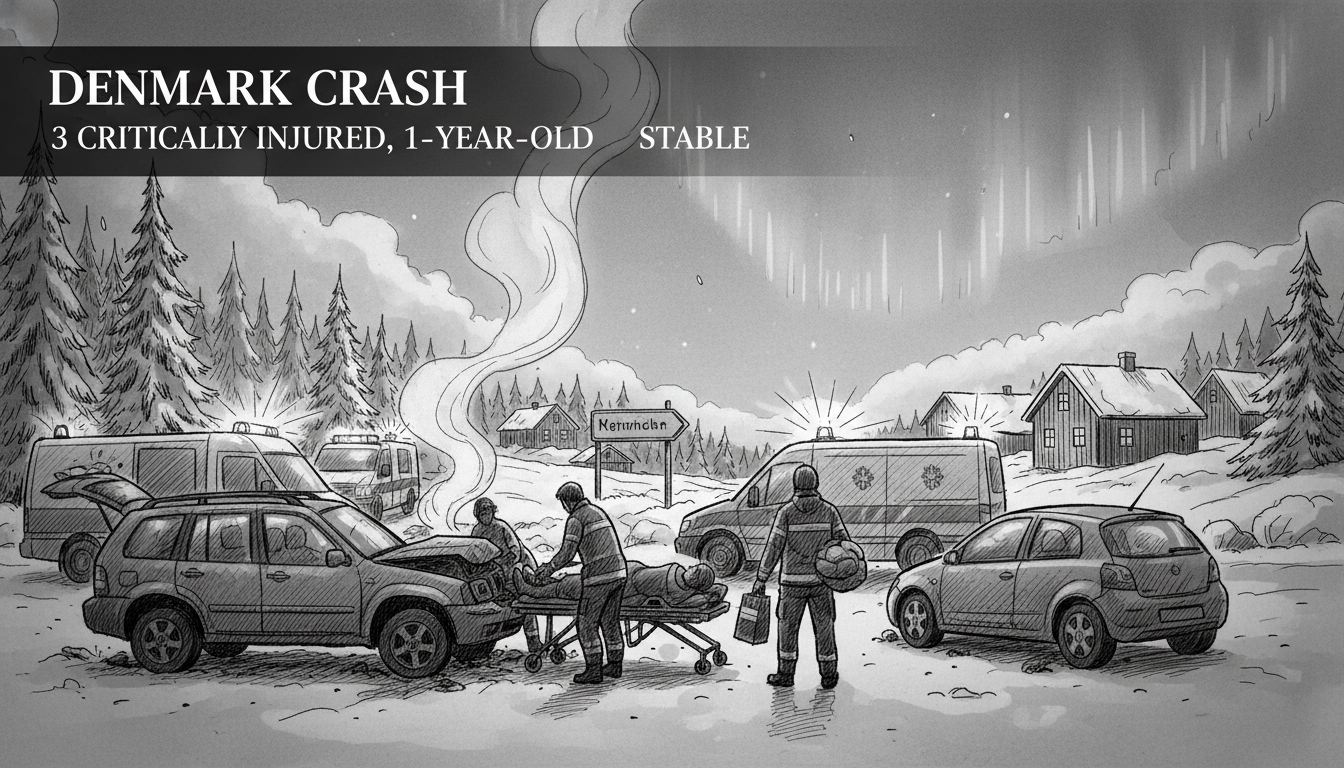 Denmark Crash: 3 Critically Injured, 1-Year-Old Stable