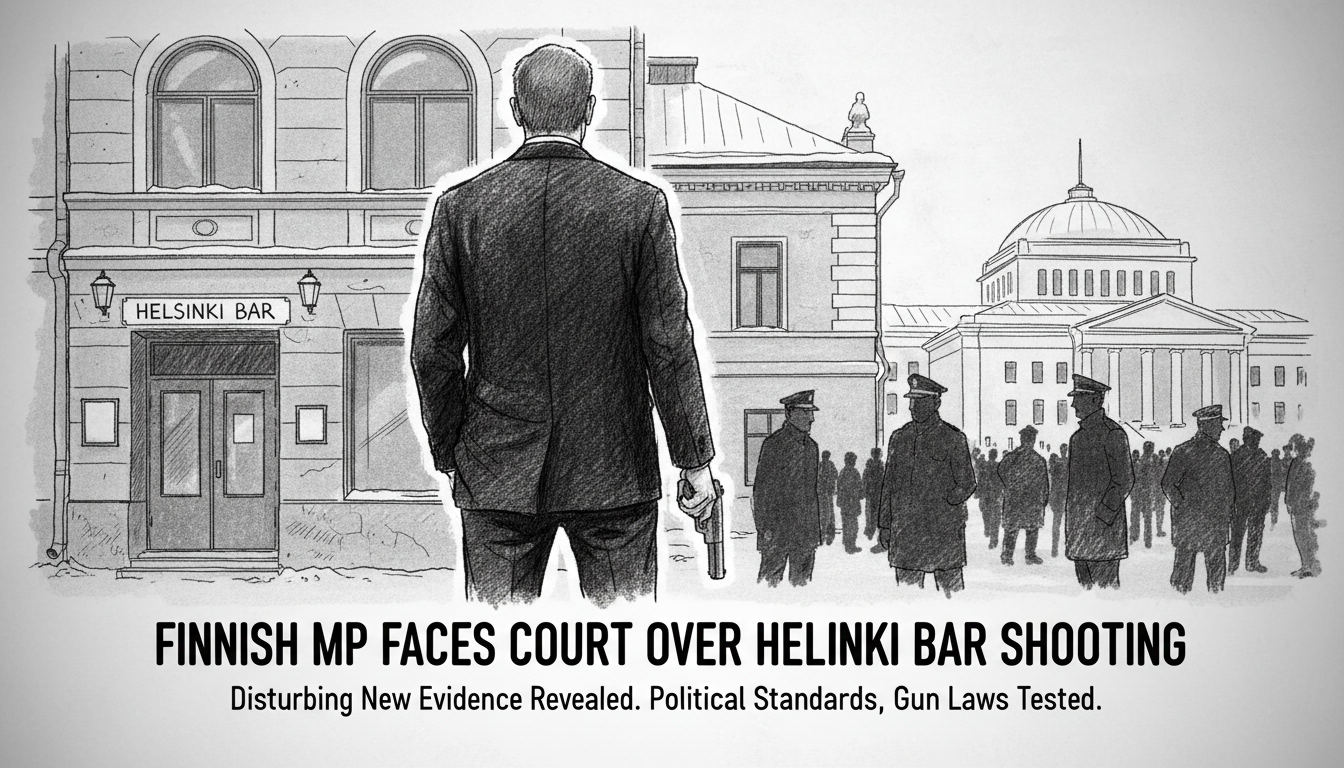 Finnish MP Faces Court Over Helsinki Bar Shooting Incident