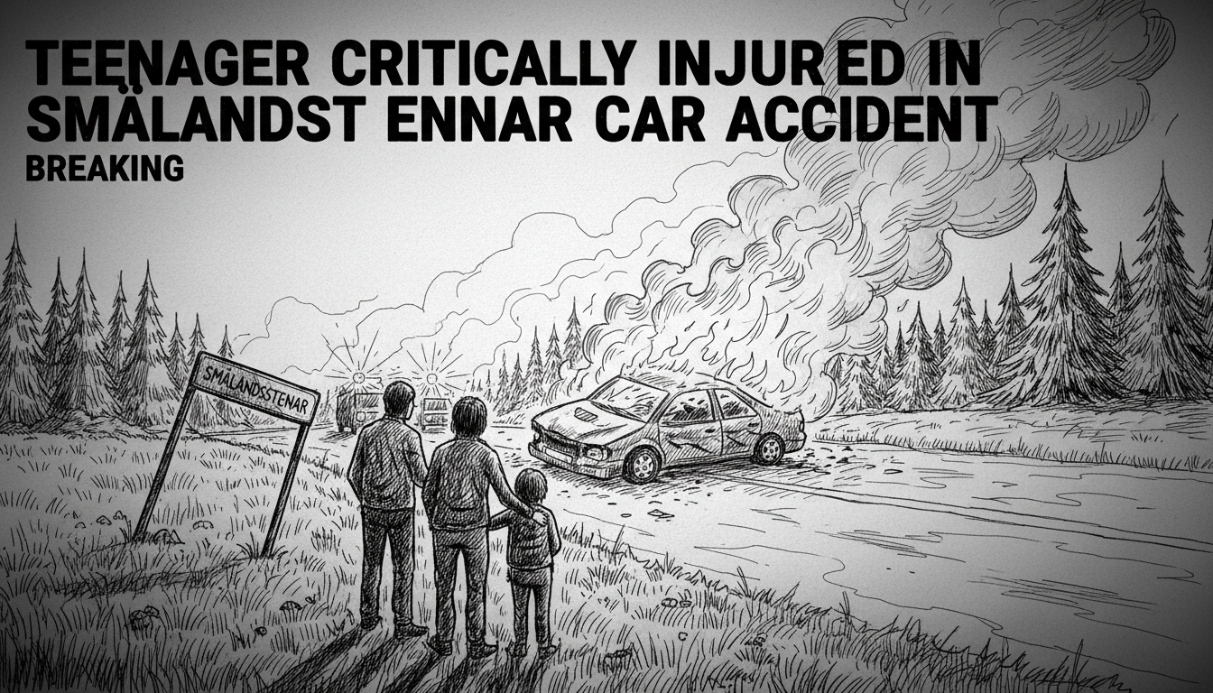 Teenager Critically Injured in Smålandsstenar Car Accident