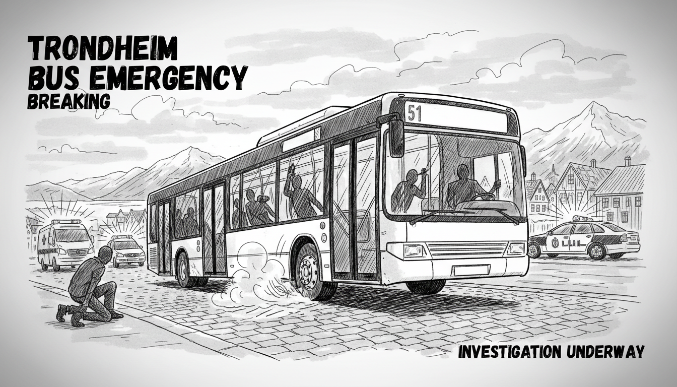 Bus Emergency Braking Incident in Trondheim