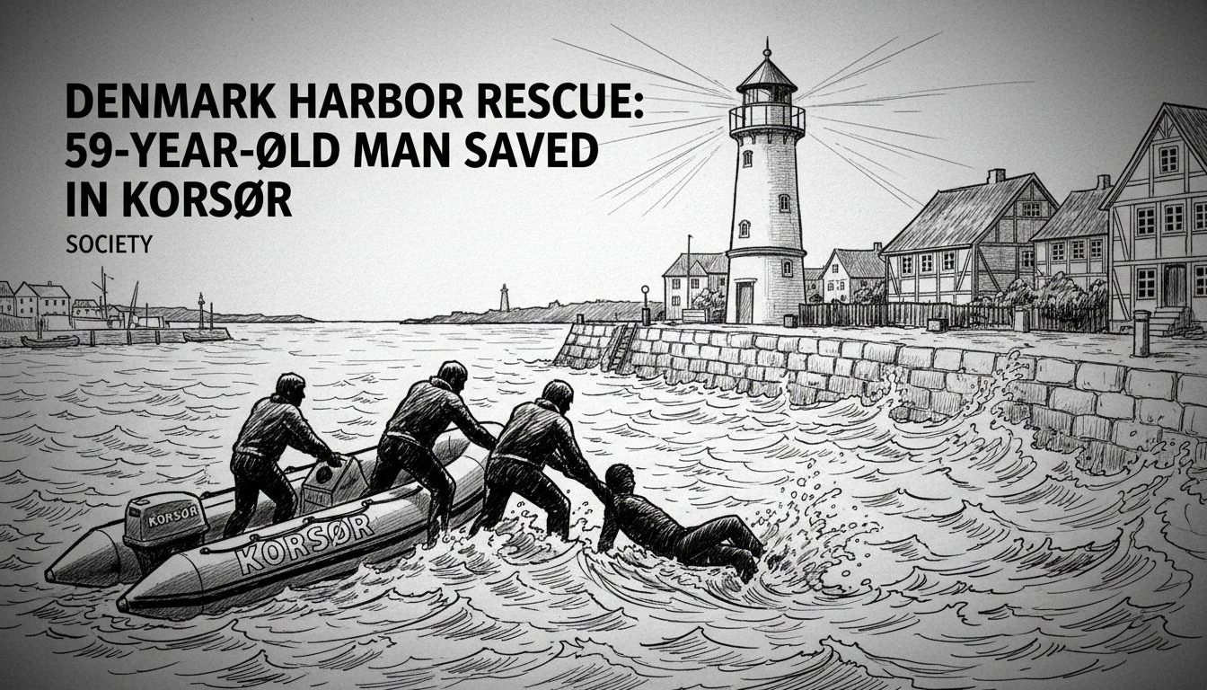 Denmark Harbor Rescue: 59-Year-Old Man Saved in Korsør