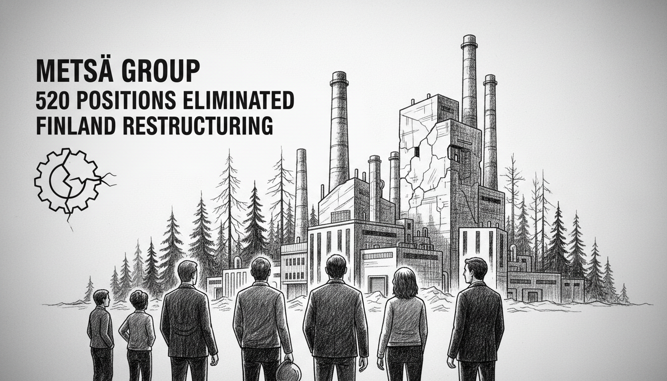 Metsä Group Restructuring Eliminates 520 Positions in Finland