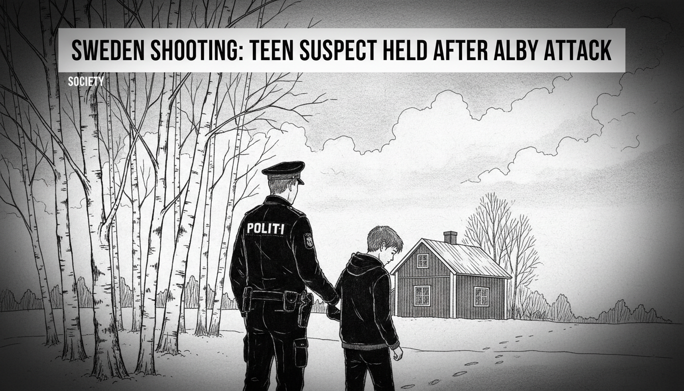 Sweden Shooting: Teen Suspect Held After Alby Attack