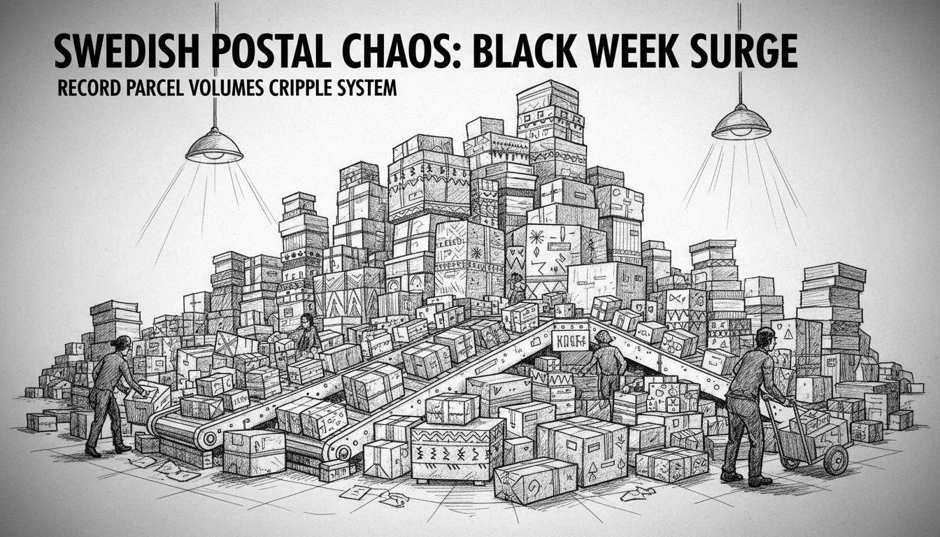Swedish Postal System Overwhelmed After Black Week Shopping Surge