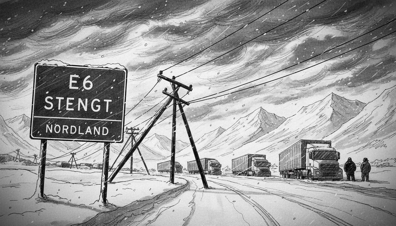 Norway's E6 Road Closed: Nordland Faces Power, Mobile Blackouts