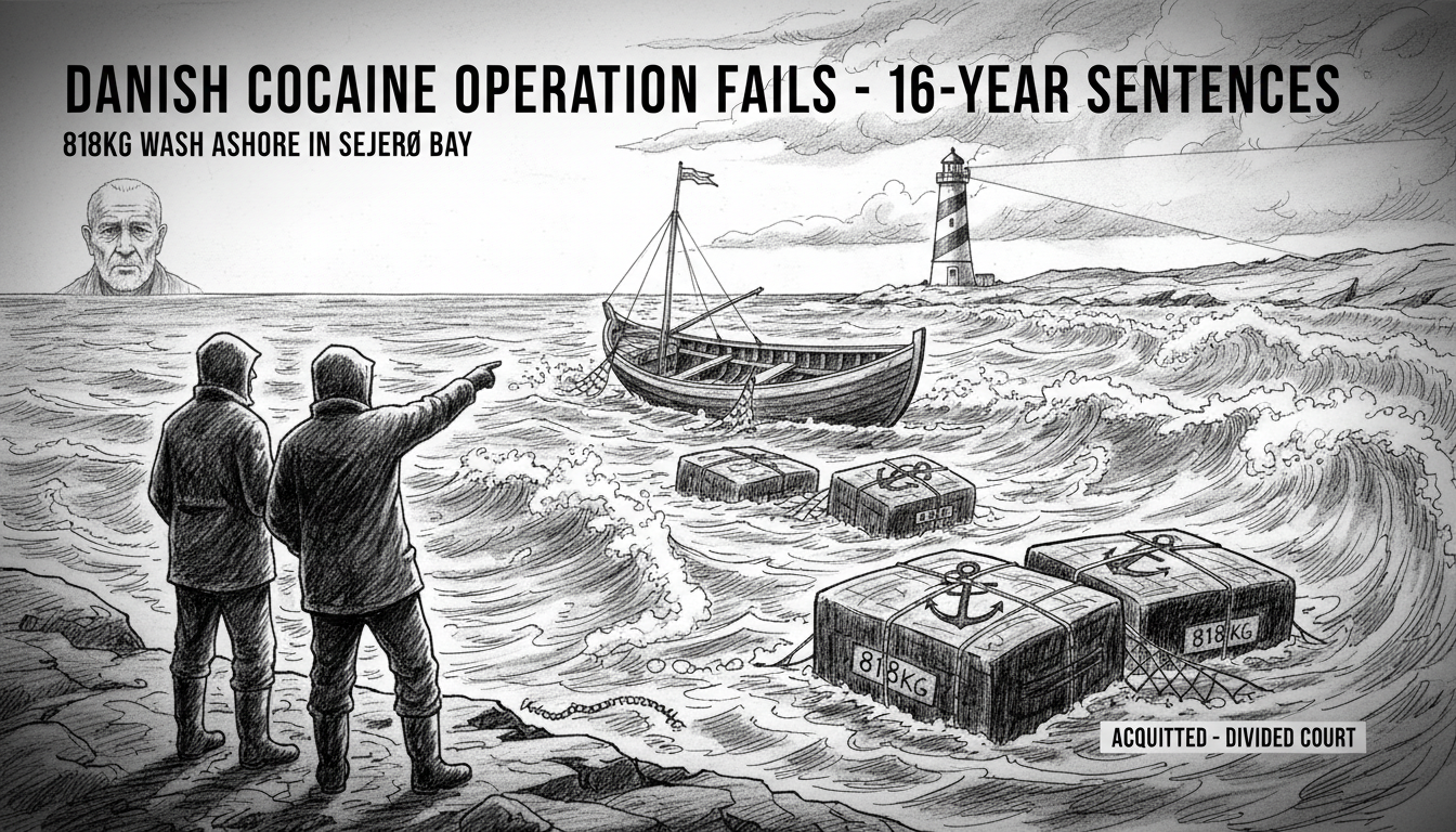 Two Sentenced in Failed Cocaine Retrieval Operation in Danish Waters