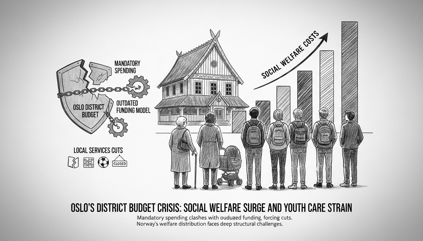 Oslo's District Budget Crisis: Social Welfare Surge and Youth Care Strain