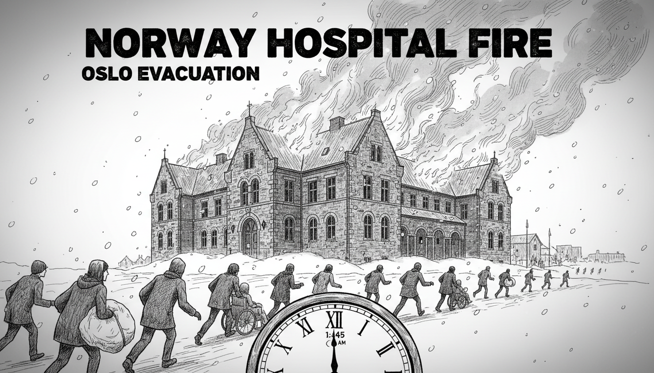 Norway Hospital Fire: 1:45 AM Oslo Evacuation
