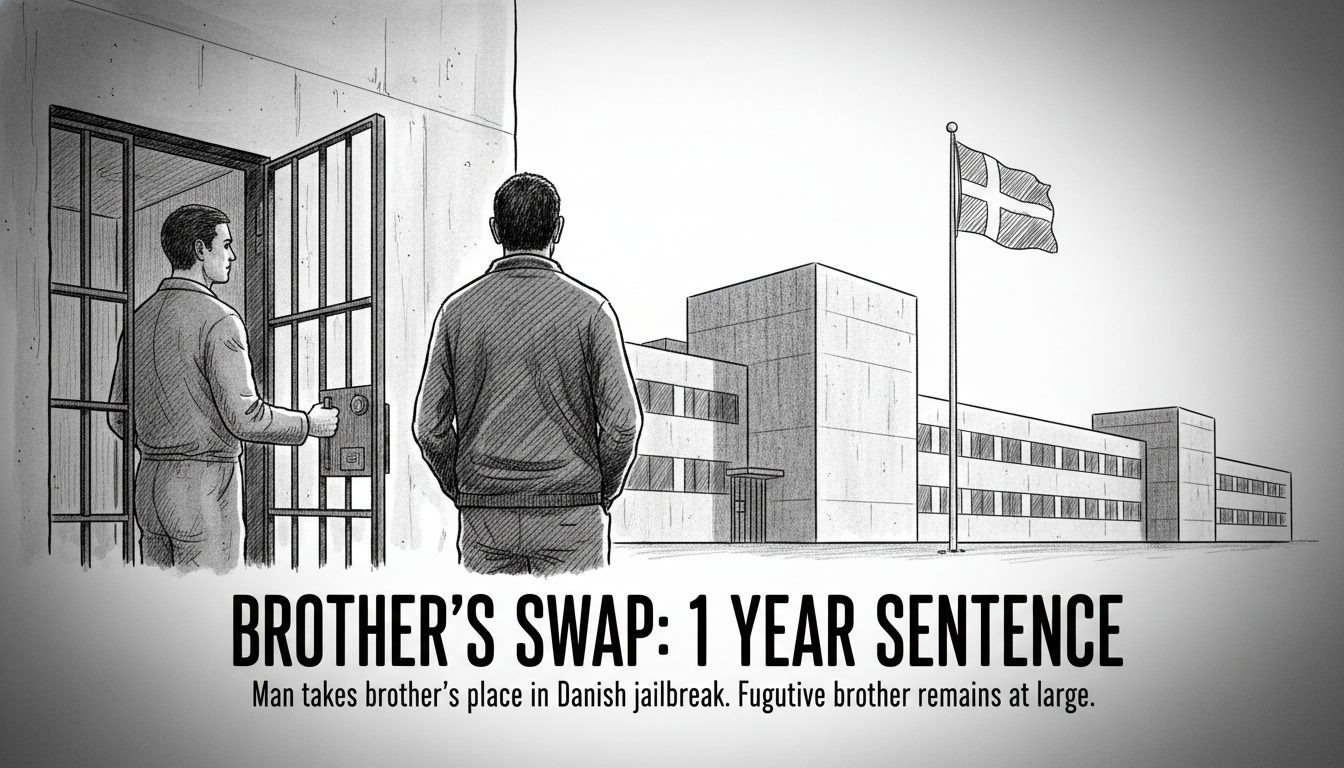 Man Takes Brother's Place in Prison Cell Now Sentenced