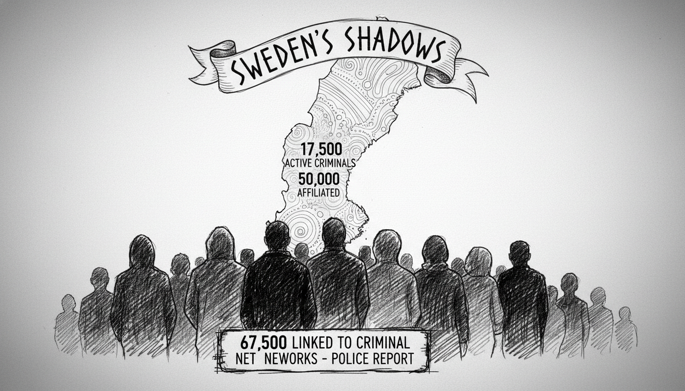 Sweden Police Report Shows 67,500 Linked to Criminal Networks