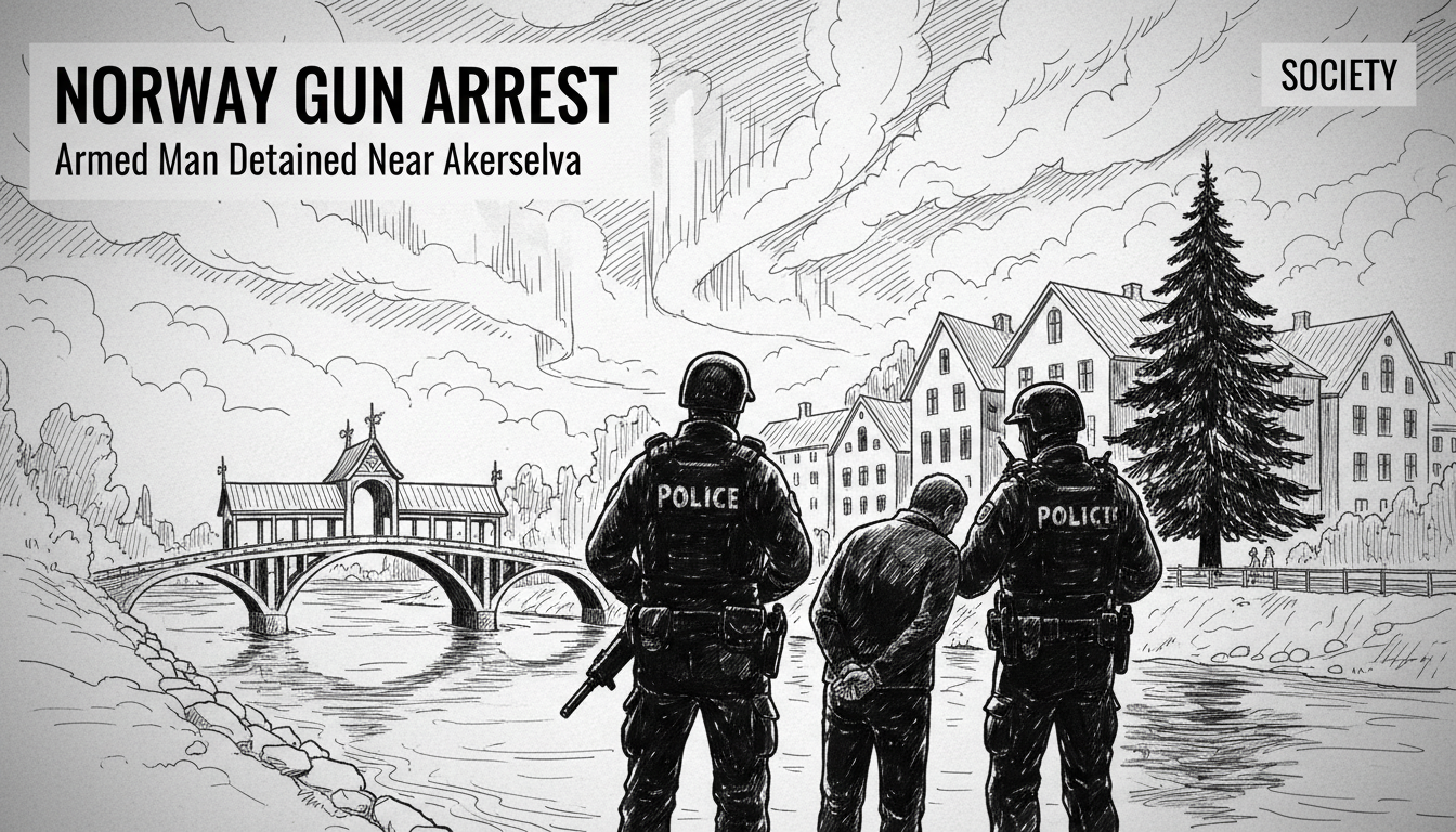 Norway Gun Arrest: Armed Man Detained Near Akerselva