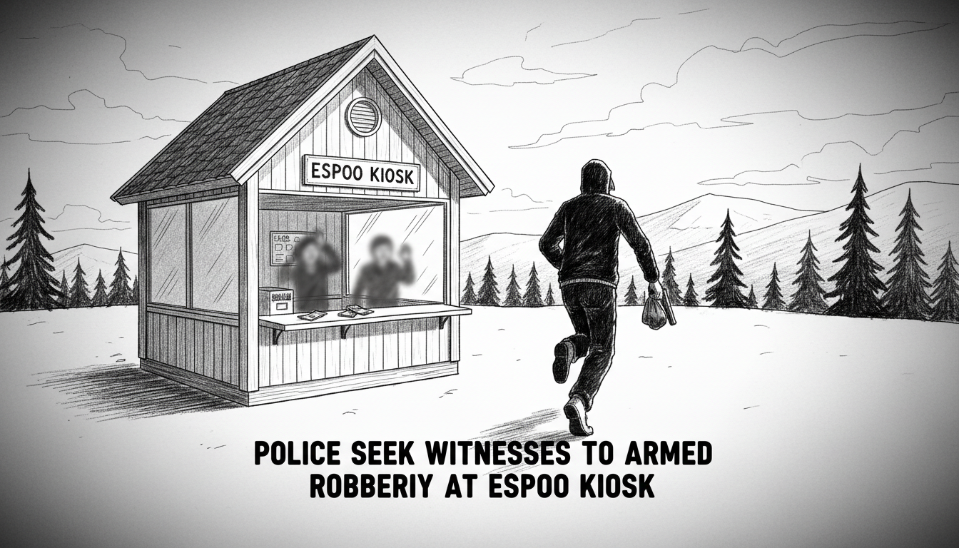 Police Seek Witnesses to Armed Robbery at Espoo Kiosk