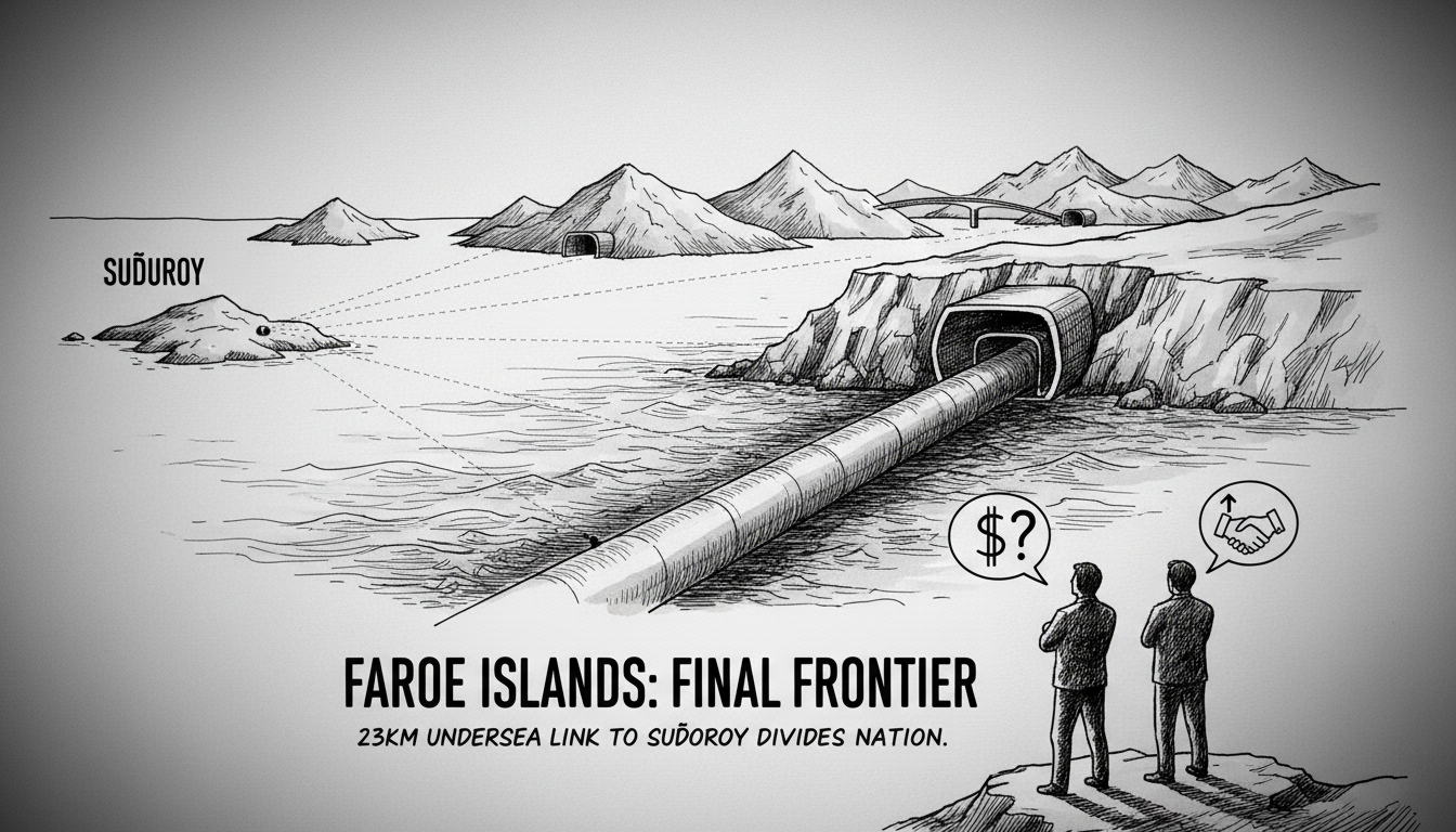 Faroe Islands Plan Fifth Undersea Tunnel to Connect Remote Southern Island