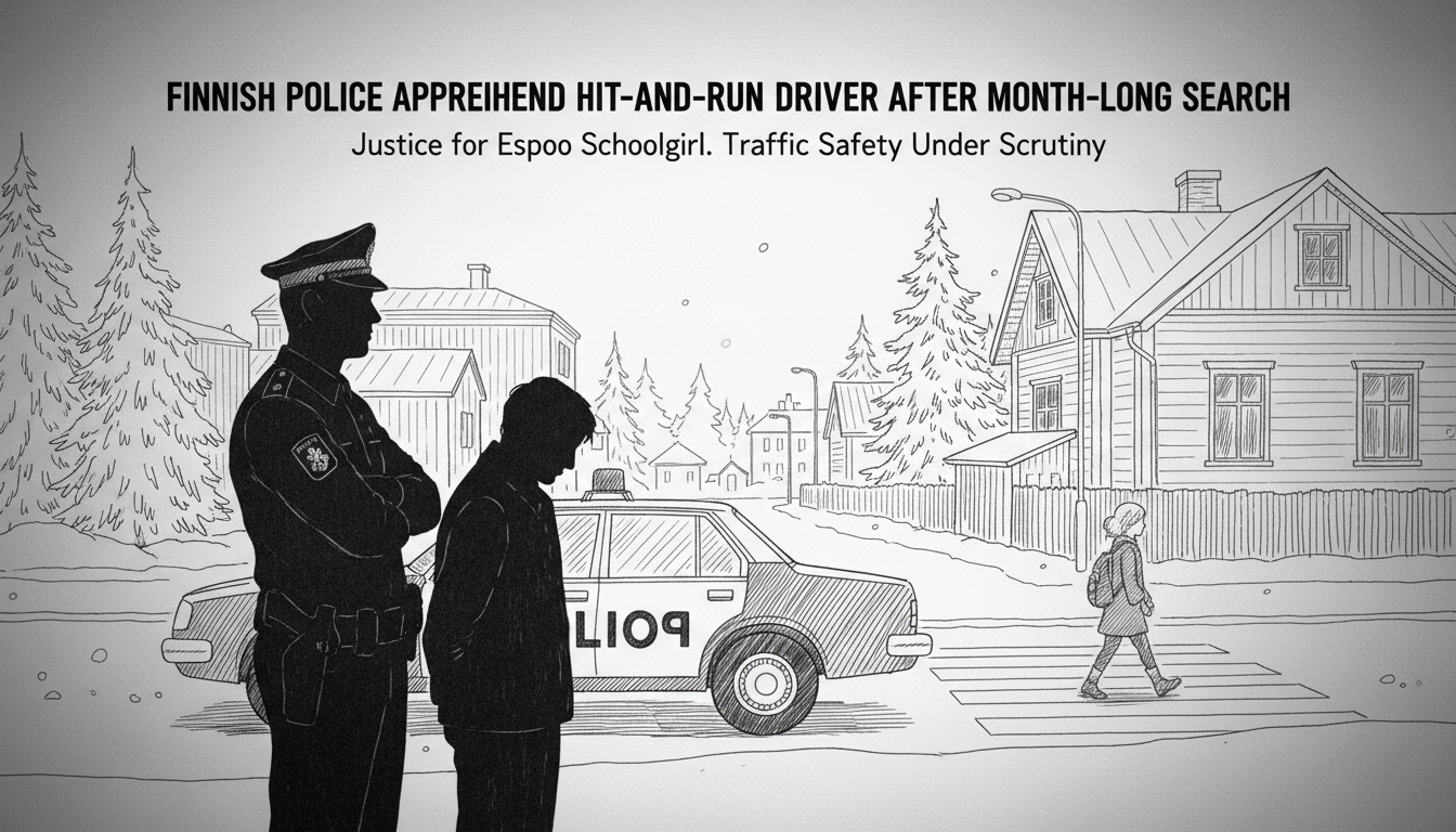Finnish Police Apprehend Hit-and-Run Driver After Month-Long Search