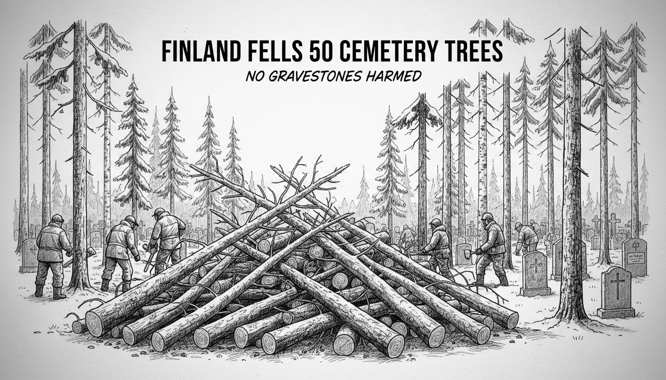 Finland Fells 50 Cemetery Trees: No Gravestones Harmed