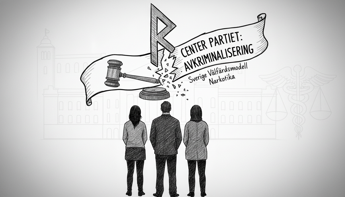 Center Party Backs Drug Decriminalization in Sweden