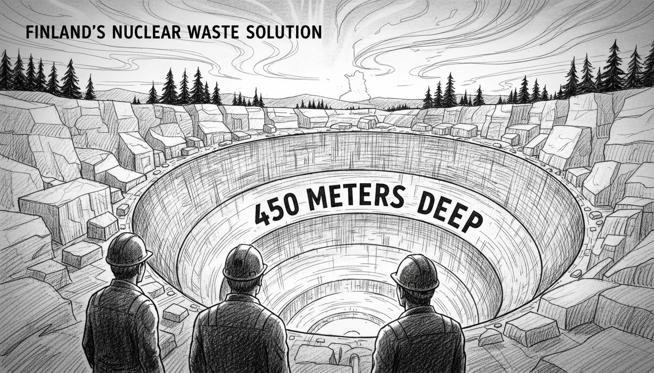 Finland's Nuclear Waste Solution: 450 Meters Deep
