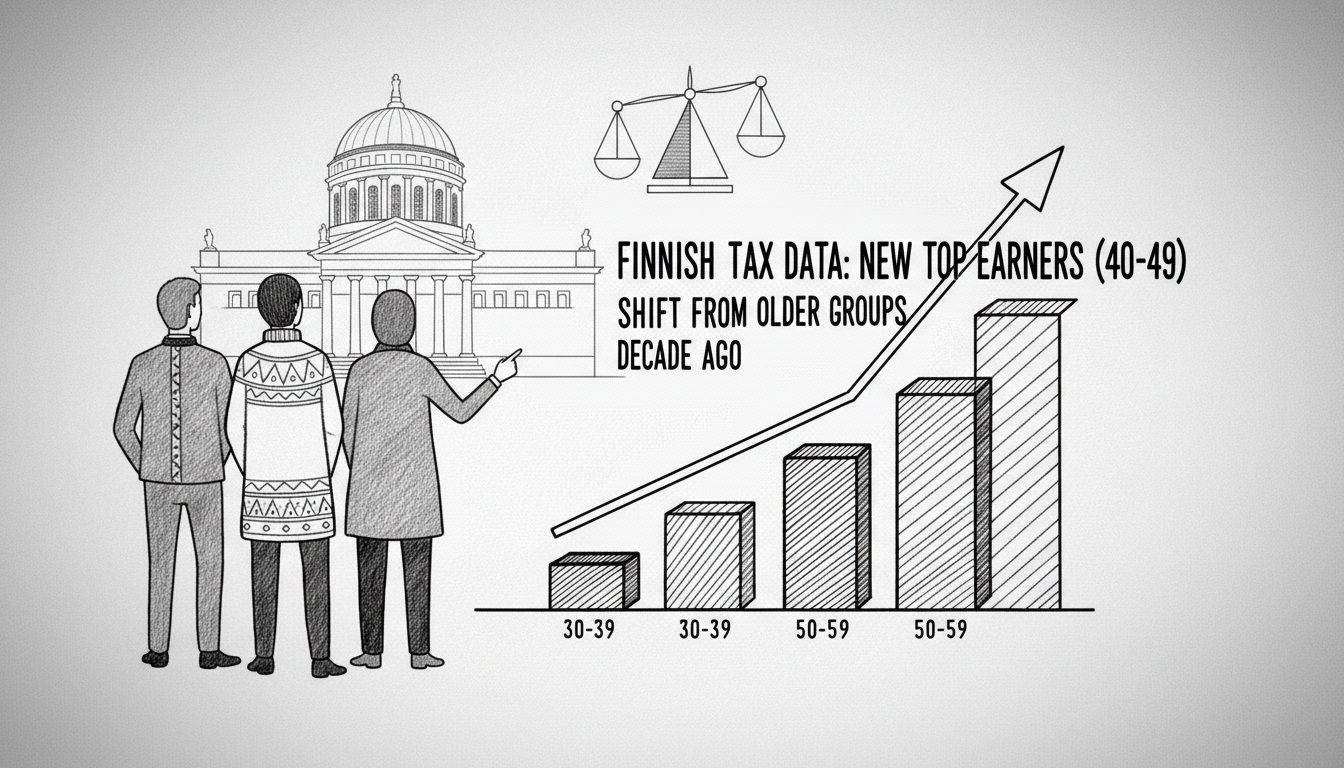 Finnish Tax Data Reveals New Top Earners by Age Group