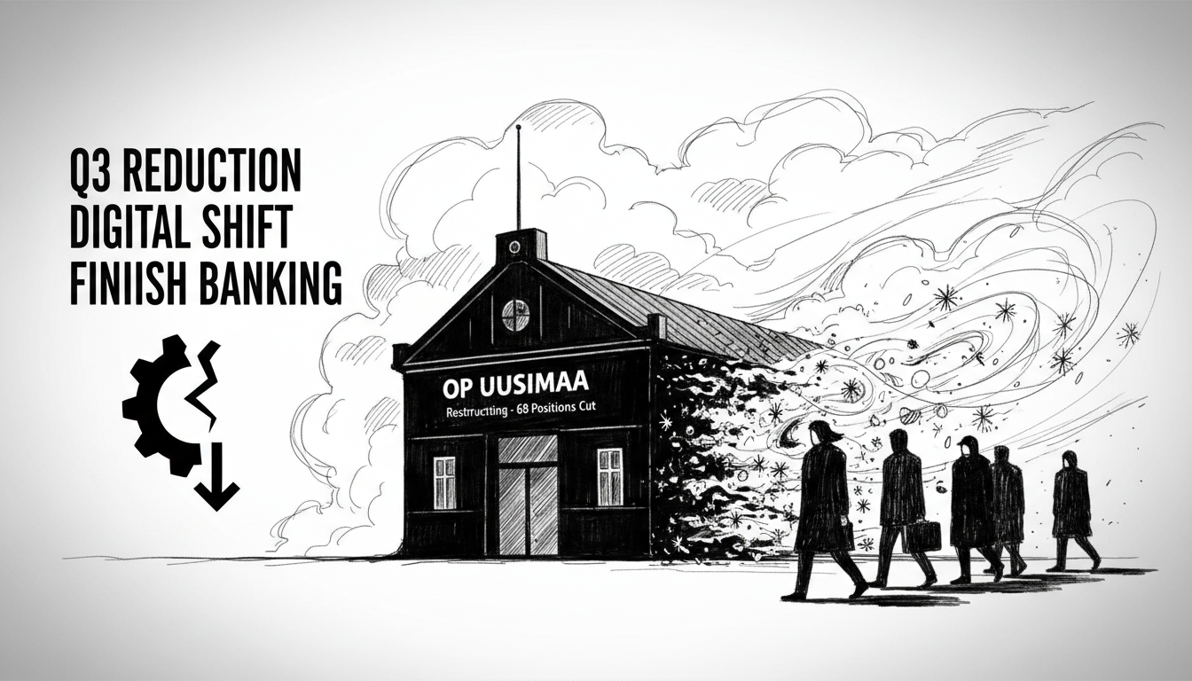 OP Uusimaa Bank Cuts 68 Positions in Third Quarter Restructuring