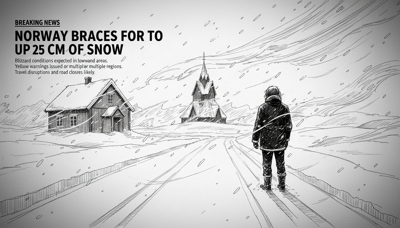 Norway Braces for Up to 25 Centimeters of Snow