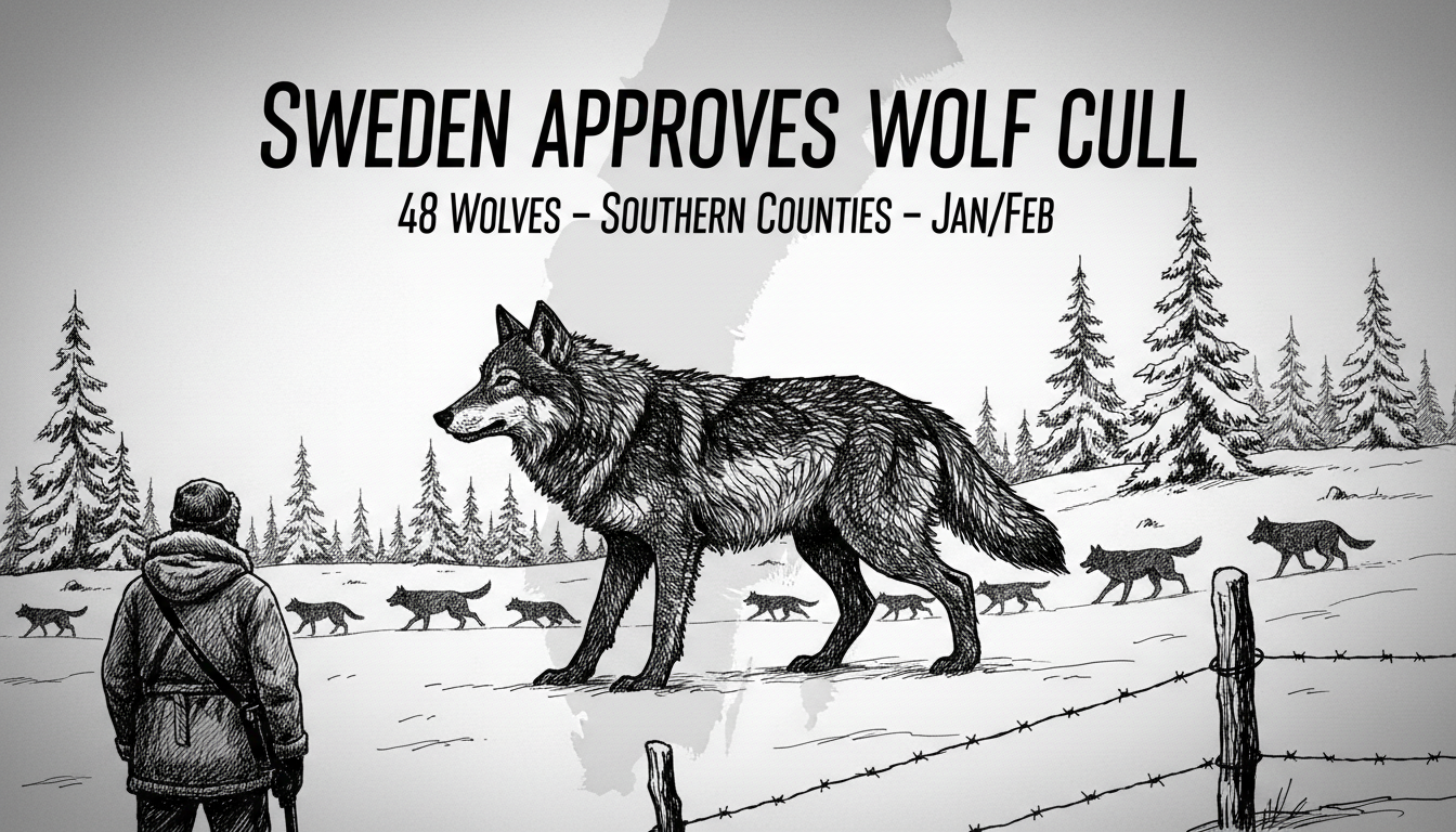 Sweden Approves Wolf Cull in Southern Counties