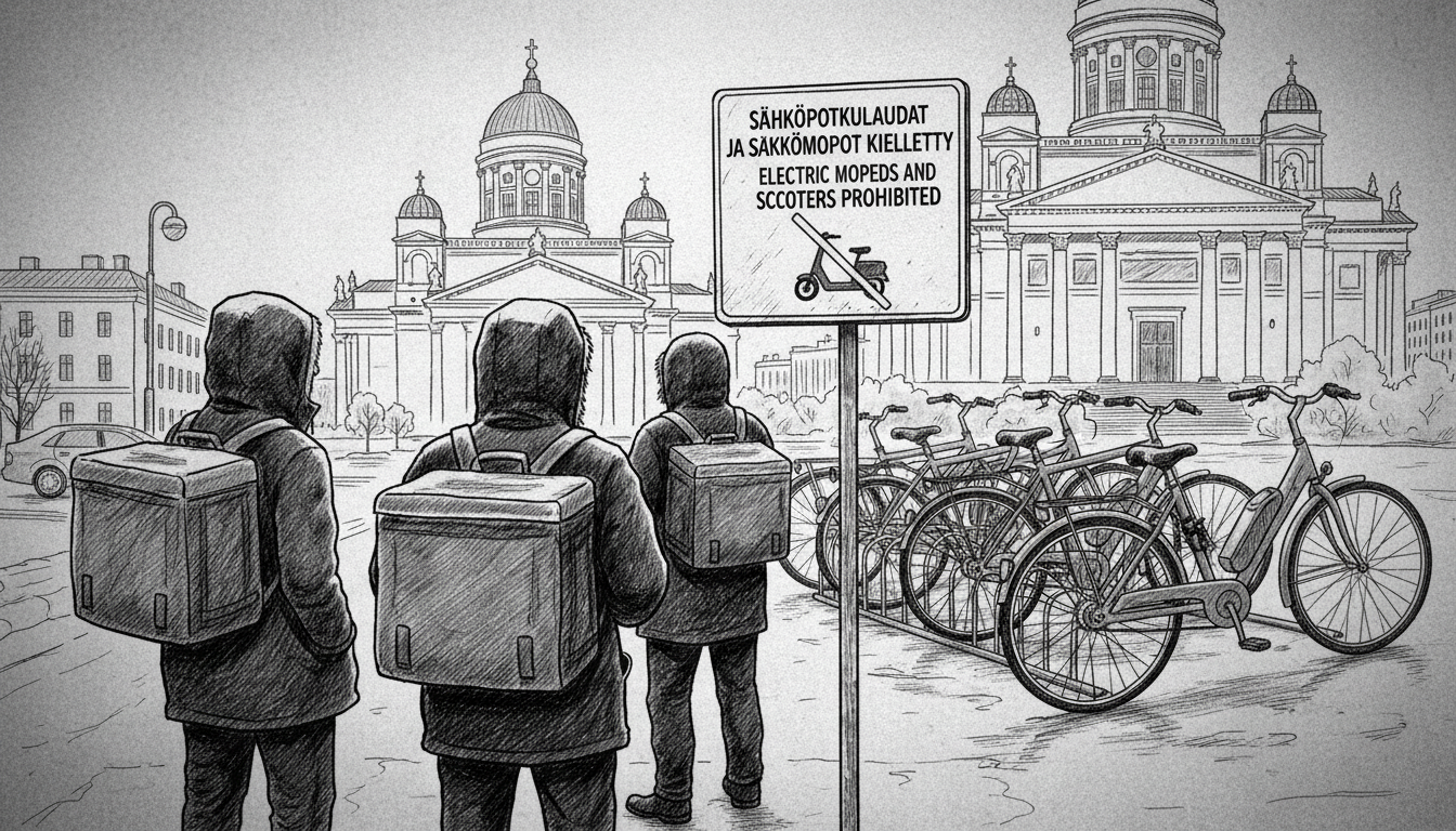 Helsinki Bicycle Parking Bans Electric Mopeds Over Fire Safety