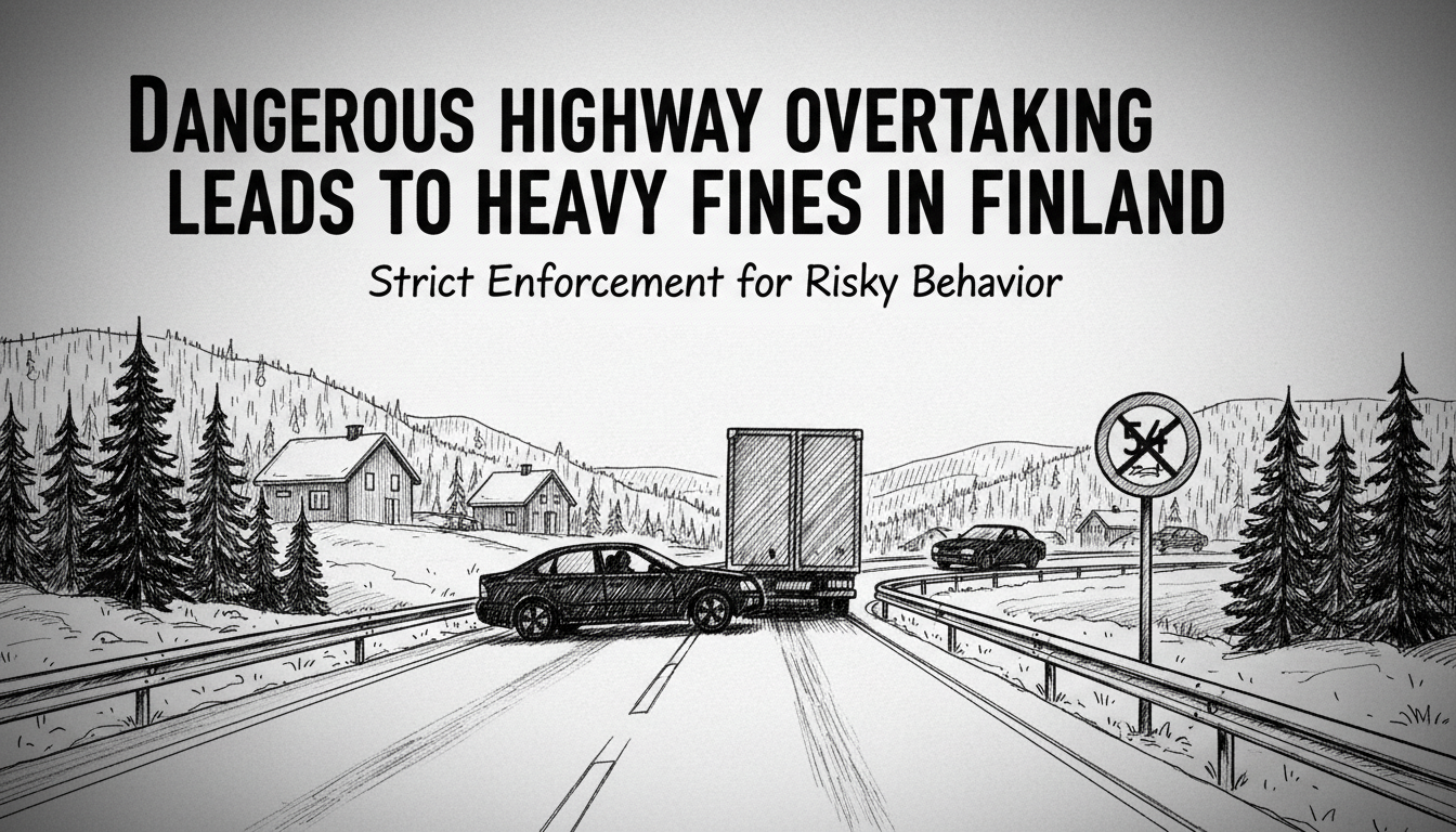 Dangerous Highway Overtaking Leads to Heavy Fines in Finland
