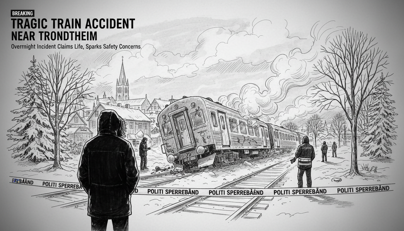 Tragic Train Accident Claims Life Near Trondheim Station