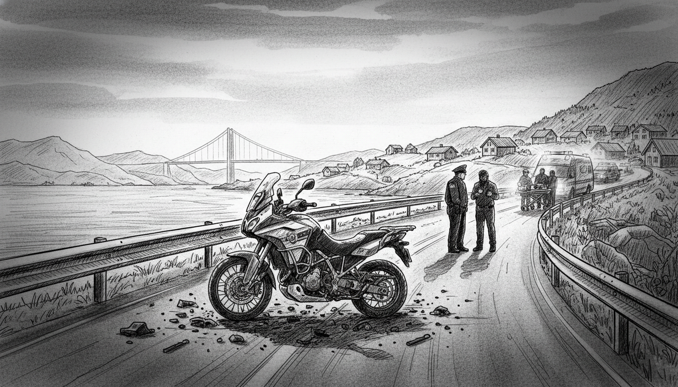 Motorcycle Rider Hospitalized After Accident in Kristiansund