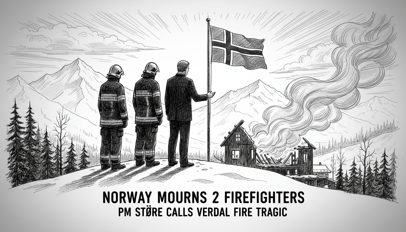 Norway Mourns 2 Firefighters: PM Støre Calls Verdal Fire Tragic