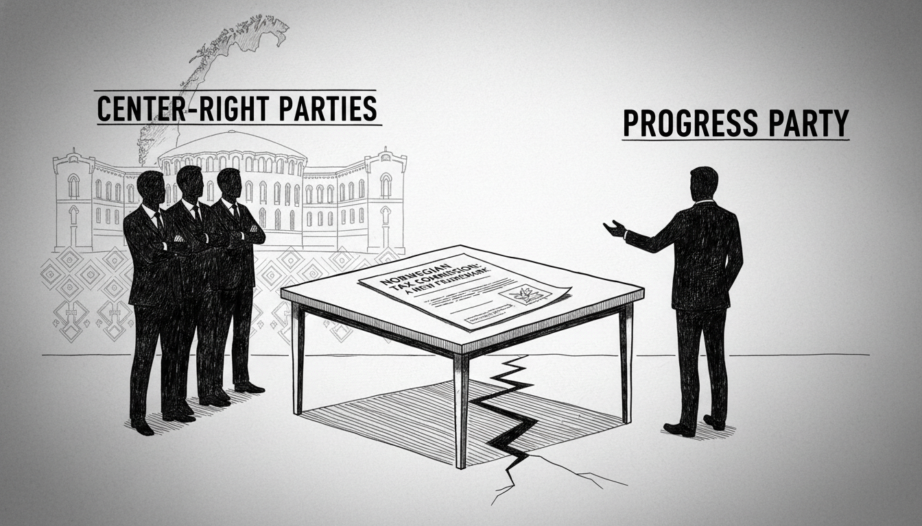 Norwegian Tax Commission Gains Support from Center-Right Parties as Progress Party Rejects Invitation