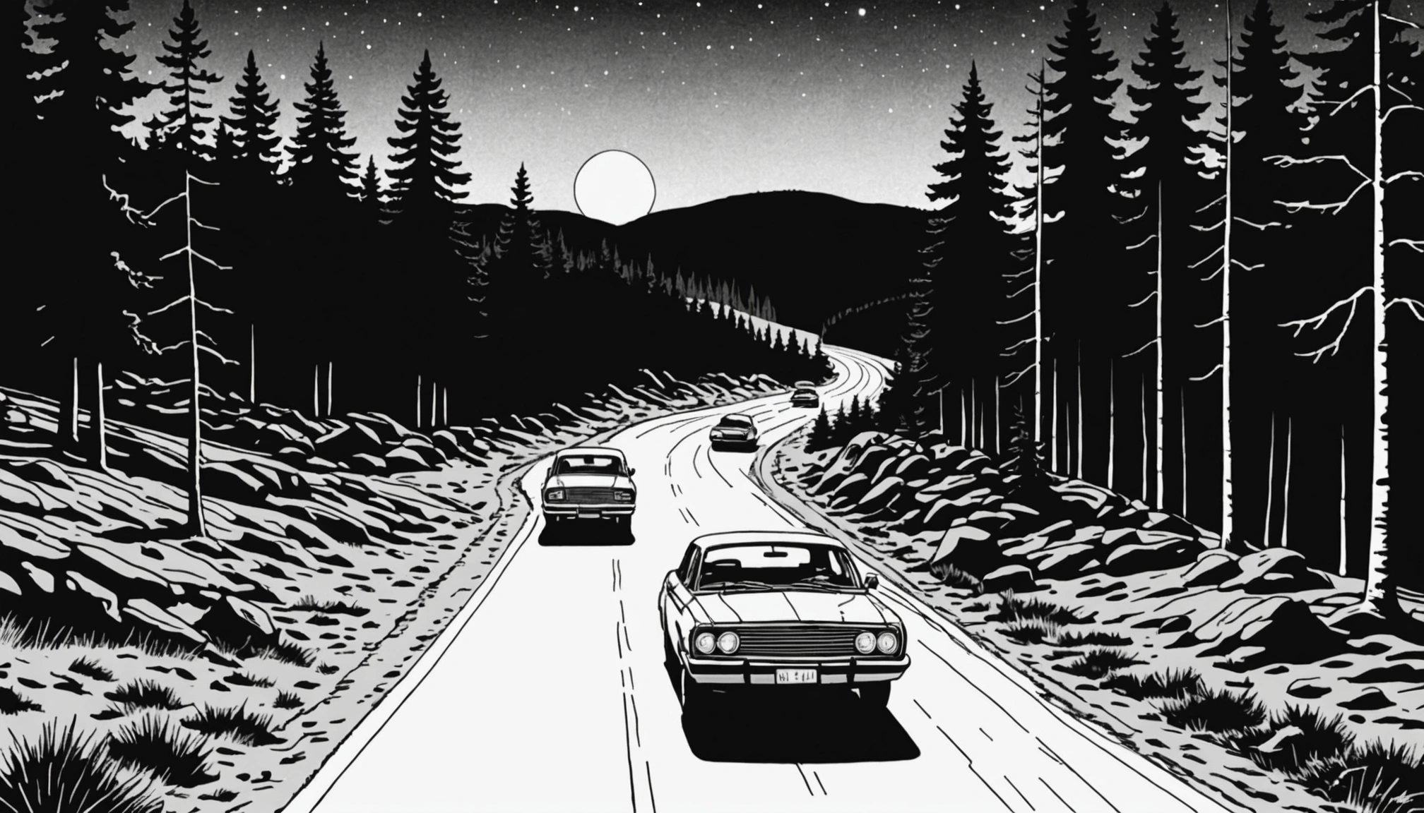 Two Cars Collide with Moose on Swedish Highway