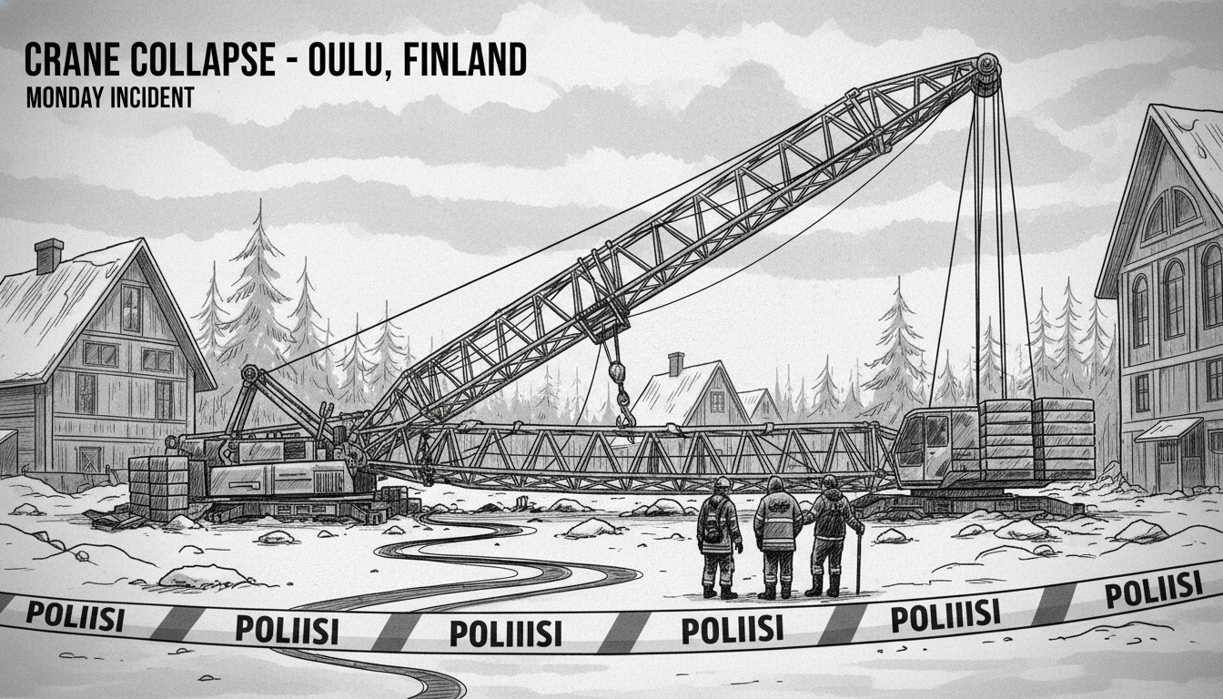 Crane Collapses at Oulu Construction Site