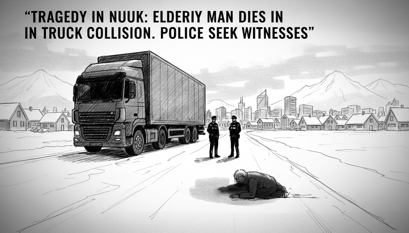 Elderly Man Dies in Nuuk Truck Collision