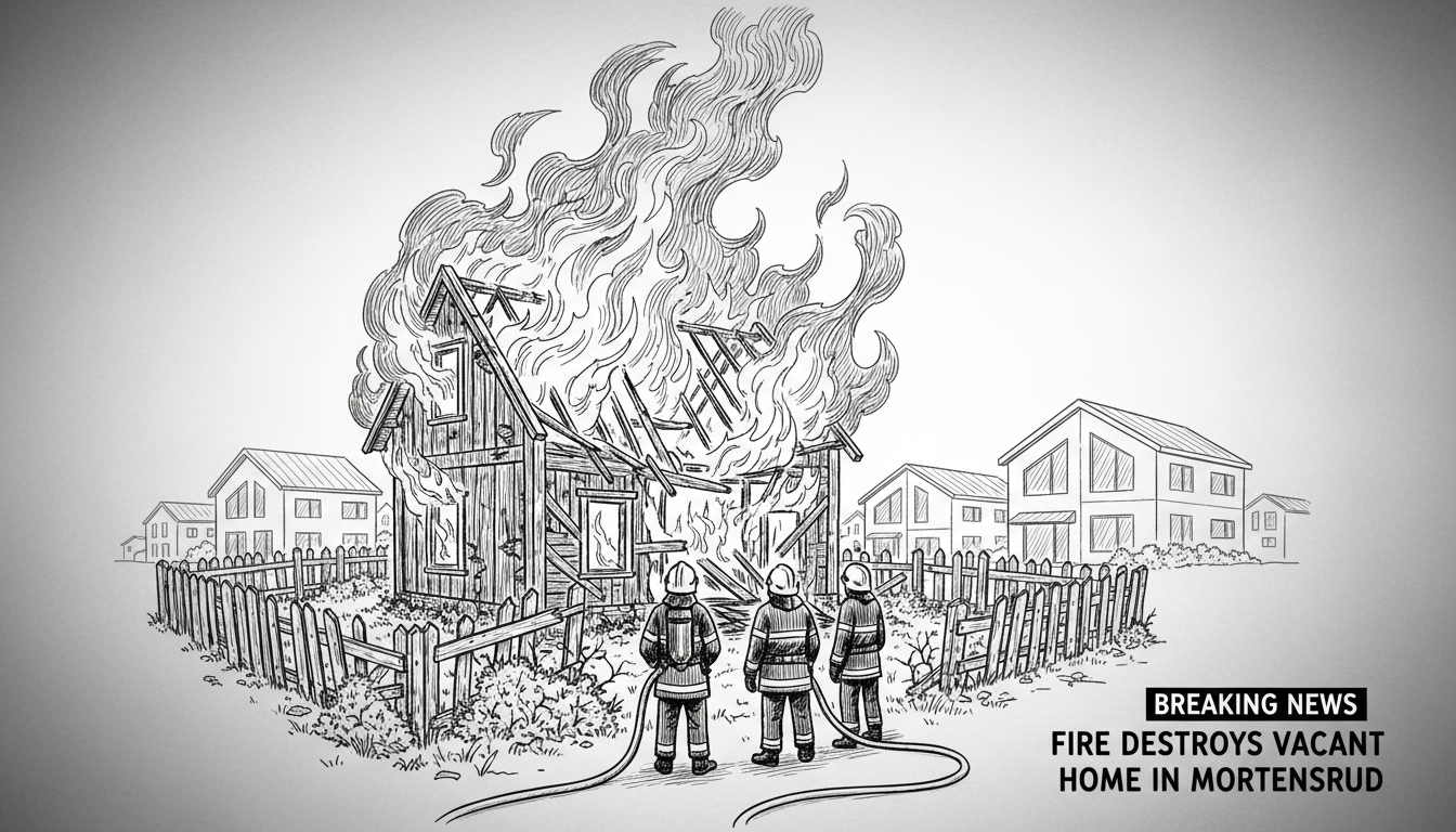 Fire Destroys Vacant Home in Mortensrud Neighborhood