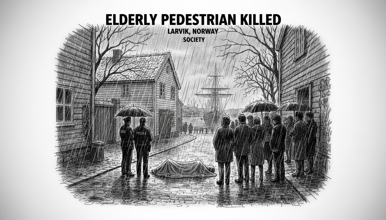 Elderly Pedestrian Killed in Larvik, Norway