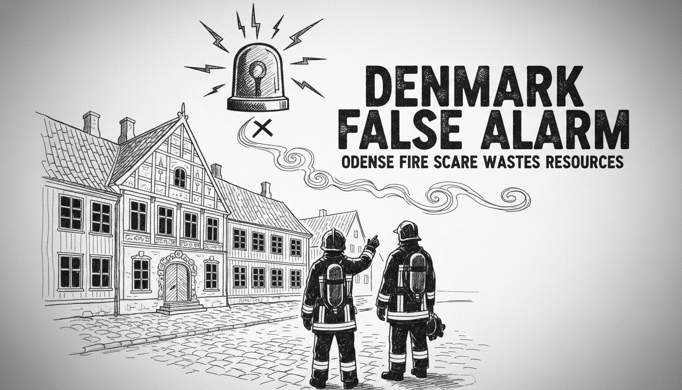 Denmark False Alarm: Odense Fire Scare Wastes Resources
