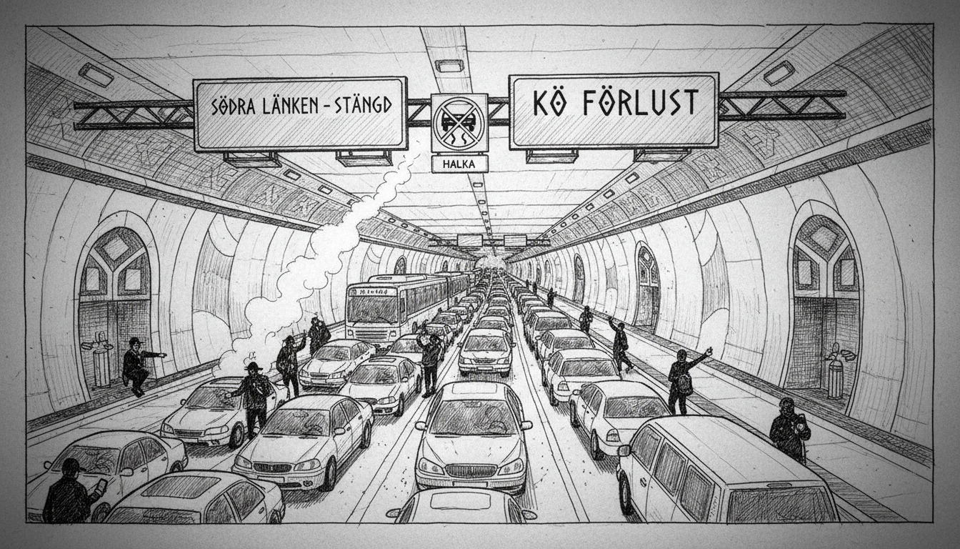 Sweden Södra Länken Crash: Tunnel Chaos, Miles of Queues