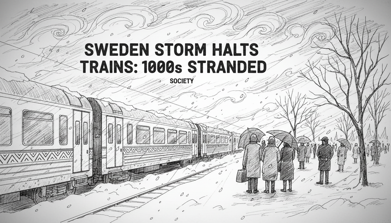 Sweden Storm Halts Trains: 1000s Stranded
