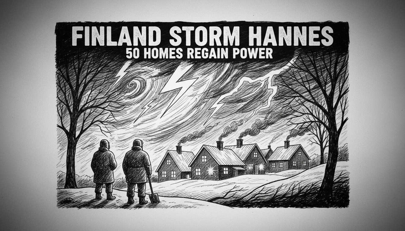 Finland Storm Hannes: 50 Homes Regain Power