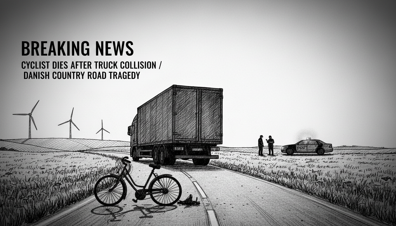 Cyclist Dies After Truck Collision on Danish Country Road