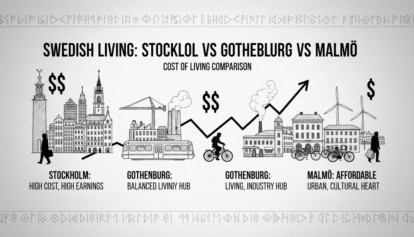 Cost of Living in Sweden: Stockholm vs Gothenburg vs Malmö