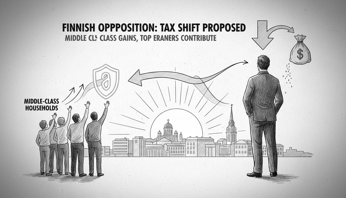Finnish Opposition Proposes Alternative Budget with Tax Shift from Top Earners