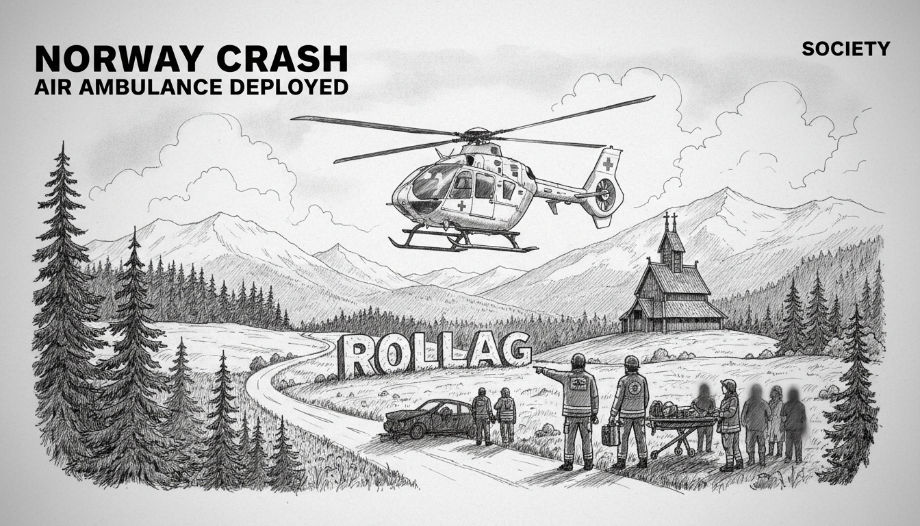 Norway Crash: Air Ambulance Deployed to Rollag Accident
