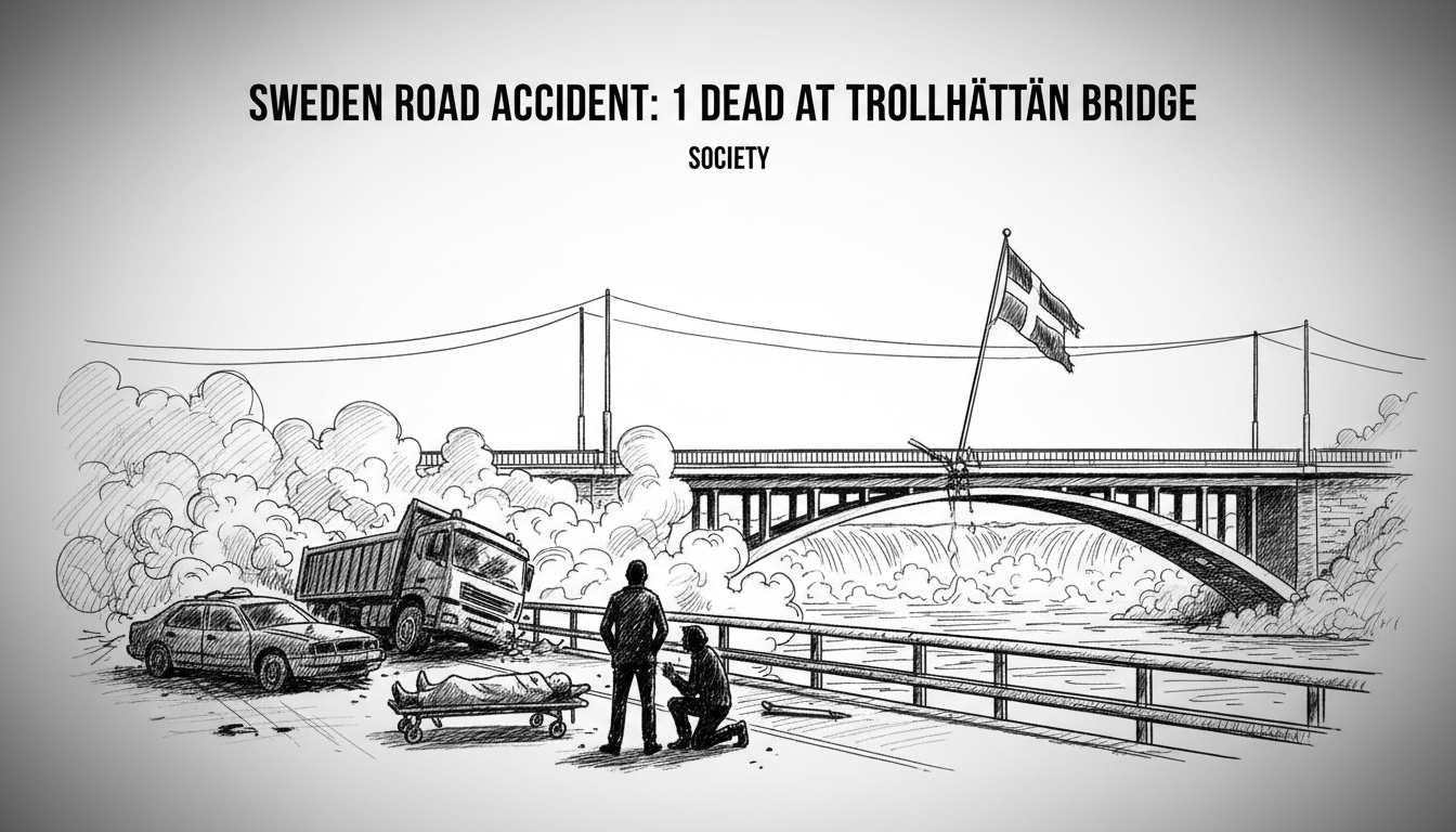 Sweden Road Accident: 1 Dead at Trollhättan Bridge
